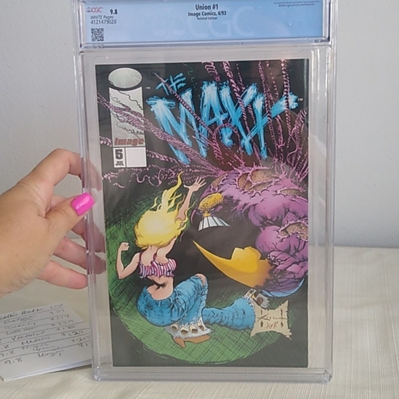 Image Comics Union #1 6/93 9.8 CGC Graded Embossed Cover Holofoil Edition - Picture 7 of 11